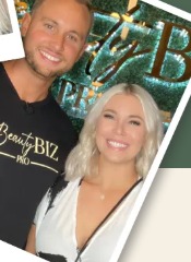 Beauty Biz Pro team member with a client